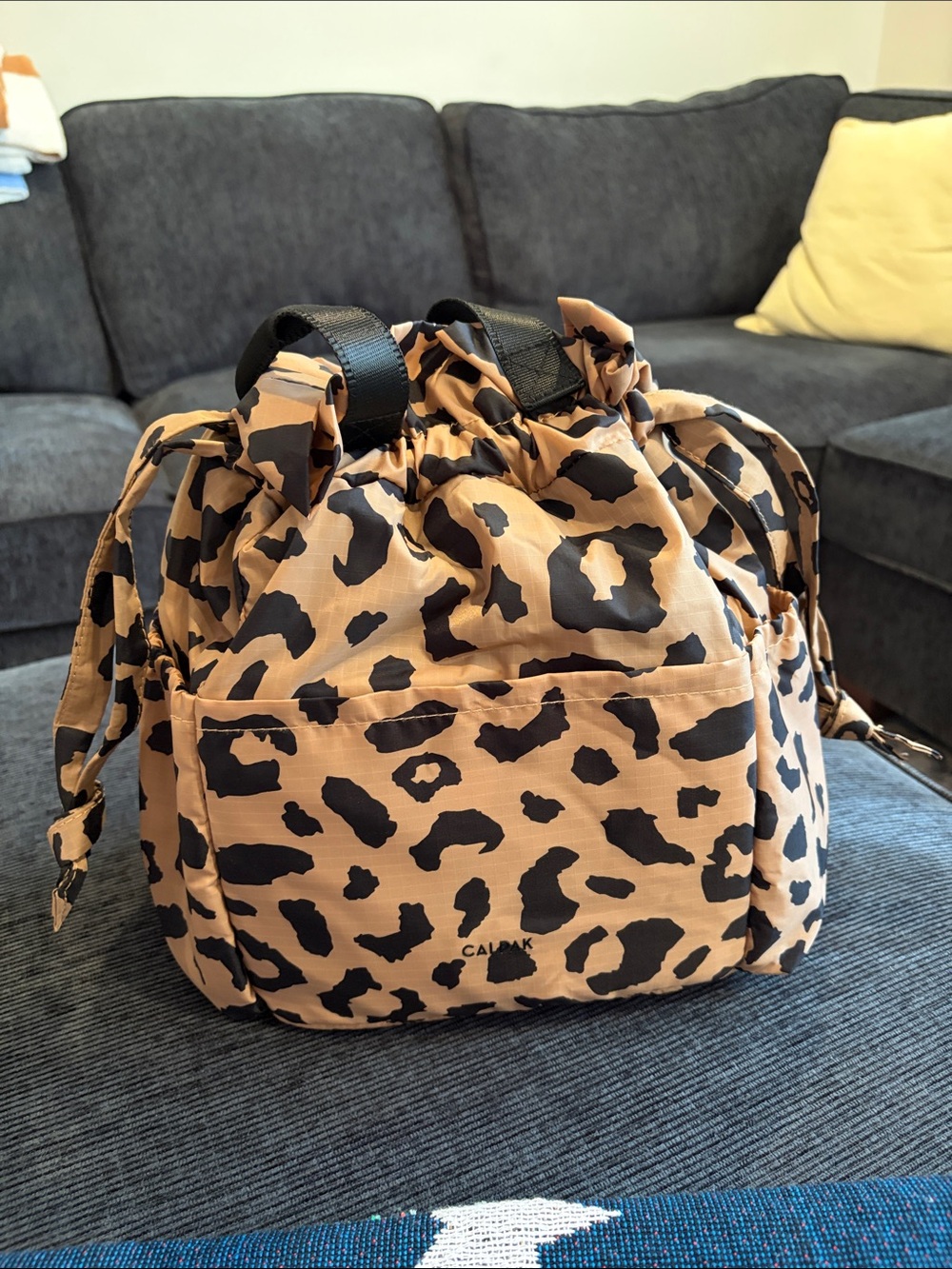 Calpak Leopard-Print lunch Bag